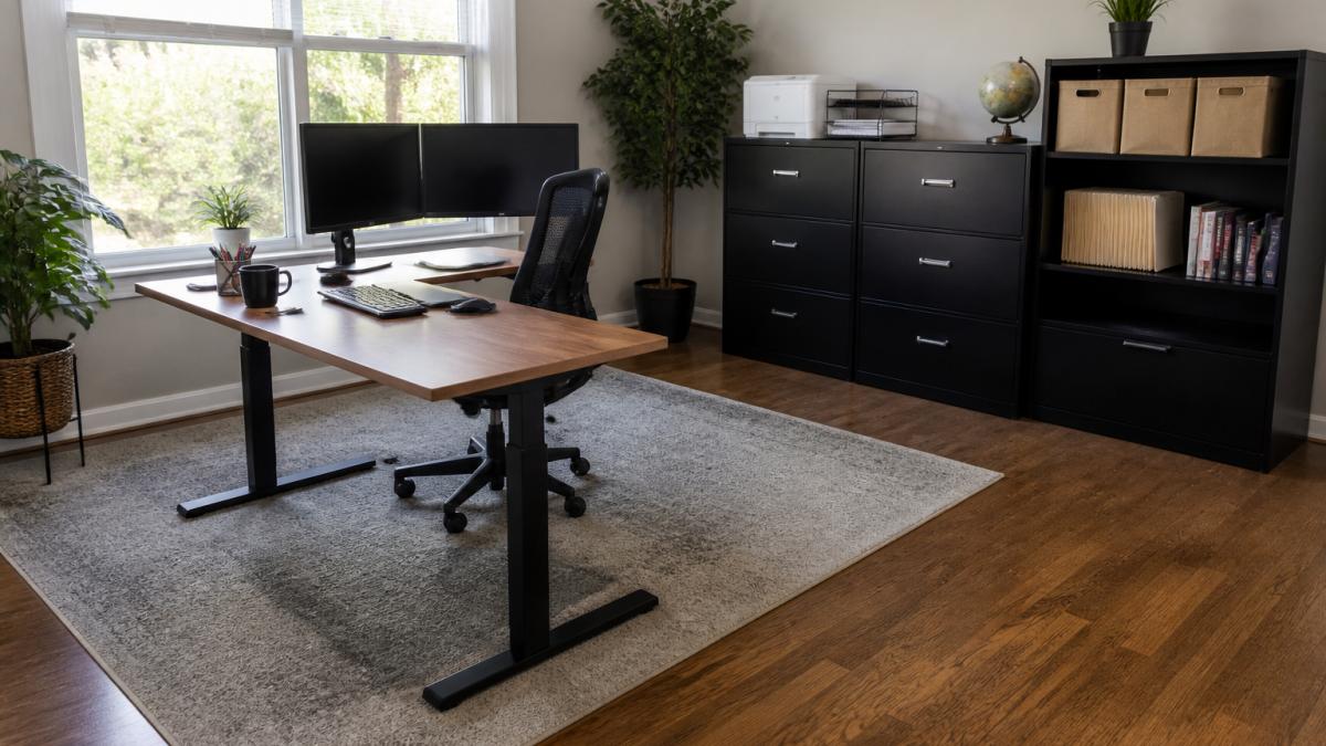 Diagram showing how to calculate the business-use percentage for your home office deduction using workspace area