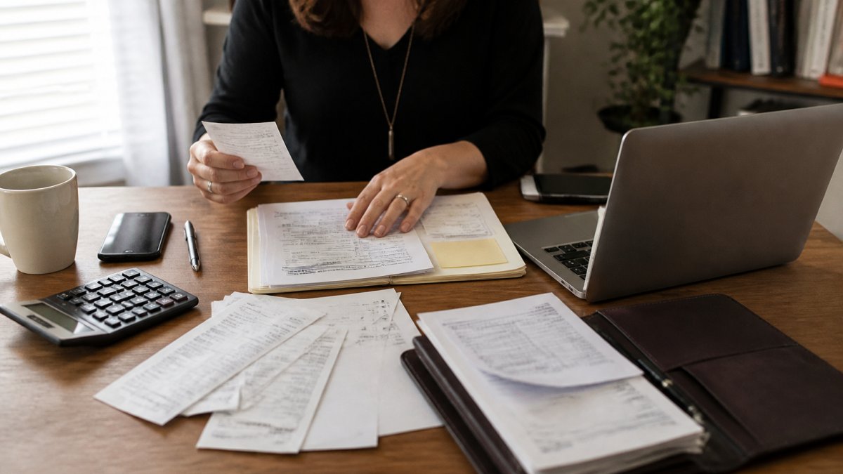 Infographic checklist of documents and digital access needed for a successful bookkeeper meeting